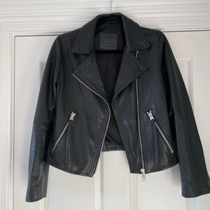 All Saints Dalby leather jacket, Sz 8
